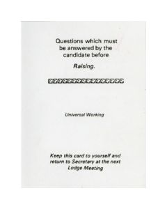 Craft Universal Working Raising Card