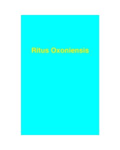 Craft Ritus Oxoniensis