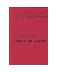 Red Cross of Constantine Ritual No. 3: College