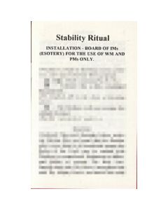 Craft Stability Ritual Inner Working