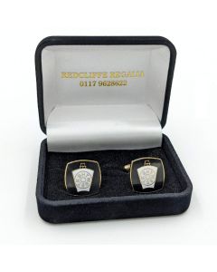 Mark enamel cuff links