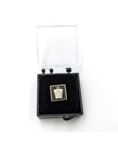 Mark enamel lapel pin