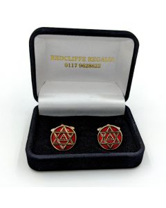 Royal Arch enamel cuff links